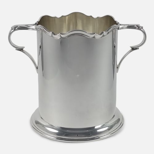 Edward VIII Sterling Silver Syphon Wine Bottle Holder - Atkin Brothers - 1936