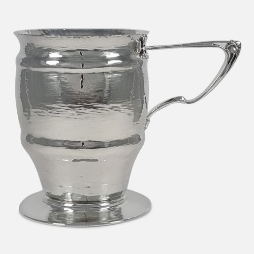 Art Nouveau Sterling Silver Mug - Mappin & Webb - 1905