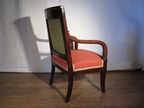 ANTIQUE FRENCH PERIOD EMPIRE ARMCHAIR - ADDITIONAL PHOTO 3