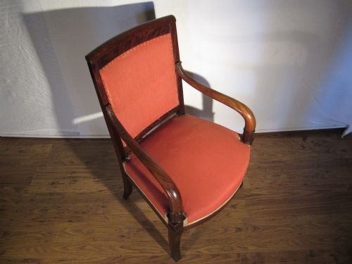 ANTIQUE FRENCH PERIOD EMPIRE ARMCHAIR - ADDITIONAL PHOTO 5