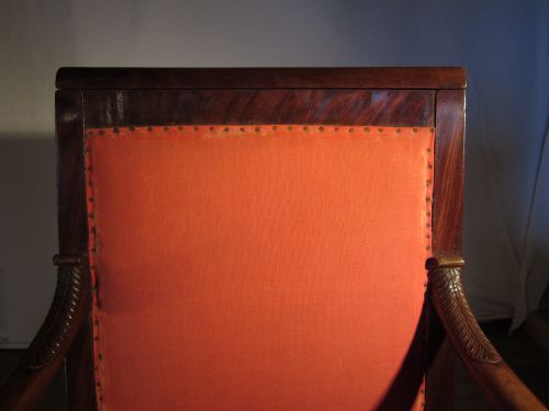 ANTIQUE FRENCH PERIOD EMPIRE ARMCHAIR - ADDITIONAL PHOTO 6