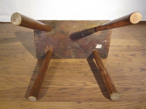 ANTIQUE PRIMITIVE STOOL - ADDITIONAL PHOTO 6