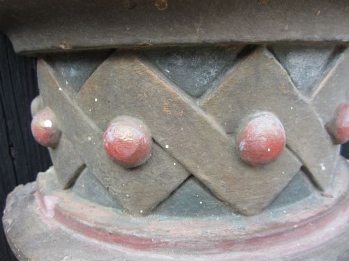 ANTIQUE HAND PAINTED ARCHITECTURAL CORBEL - ADDITIONAL PHOTO 8