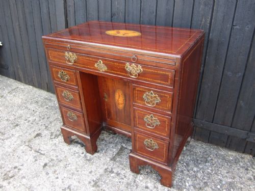 ANTIQUE MAHOGANY DESKDRESSING TABLE - ADDITIONAL PHOTO 2