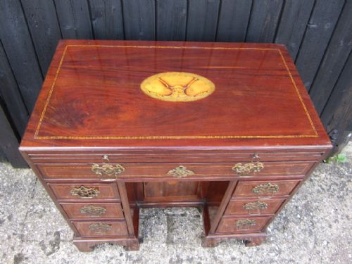 ANTIQUE MAHOGANY DESKDRESSING TABLE - ADDITIONAL PHOTO 3