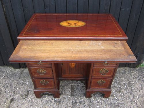 ANTIQUE MAHOGANY DESKDRESSING TABLE - ADDITIONAL PHOTO 7