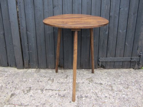 primitive elm cricket table - CATEGORY: ANTIQUE TABLES - DATED 19TH CENTURY