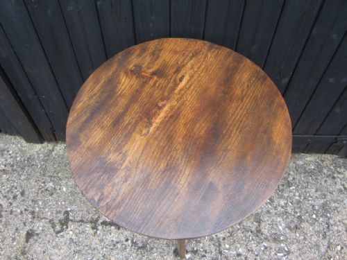 PRIMITIVE ELM CRICKET TABLE - ADDITIONAL PHOTO 4