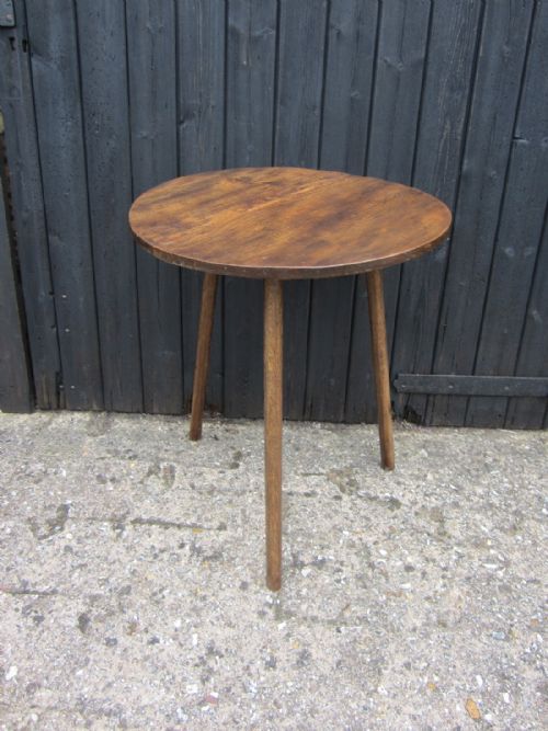 PRIMITIVE ELM CRICKET TABLE - ADDITIONAL PHOTO 5