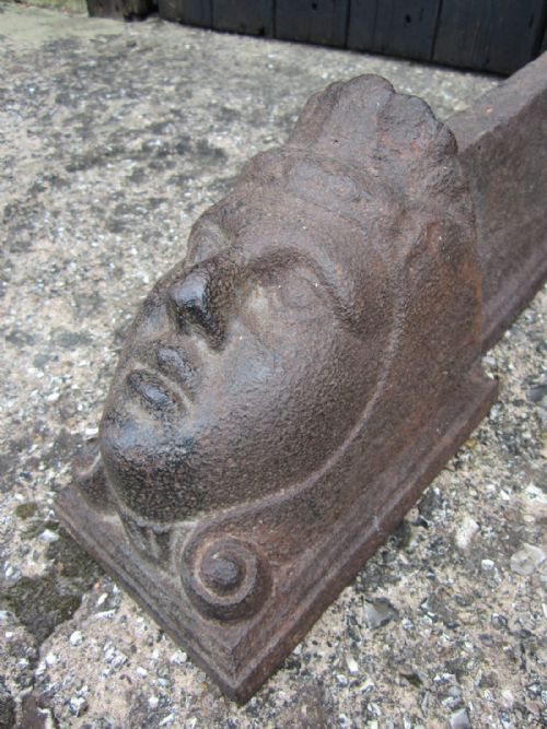 ANTIQUE IRON FIRE DOGS - ADDITIONAL PHOTO 3