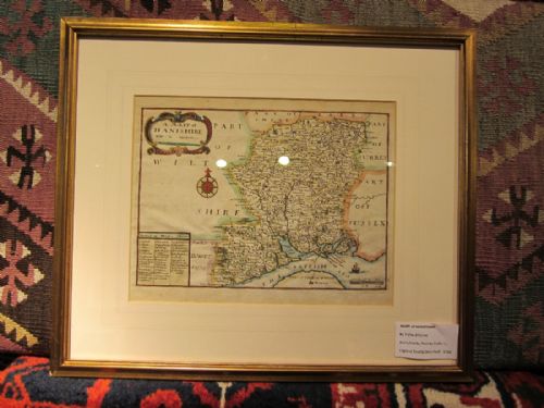 antique map of 'hantshire' - CATEGORY: ANTIQUE MISCELLANEOUS - DATED 18TH CENTURY