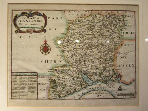 ANTIQUE MAP OF 'HANTSHIRE' - ADDITIONAL PHOTO 1