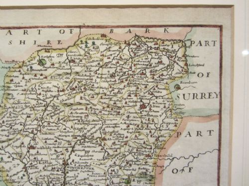 ANTIQUE MAP OF 'HANTSHIRE' - ADDITIONAL PHOTO 3
