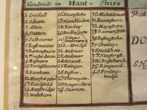 ANTIQUE MAP OF 'HANTSHIRE' - ADDITIONAL PHOTO 6