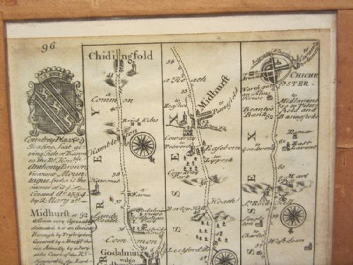 ANTIQUE MAP OF SURREY - ADDITIONAL PHOTO 7