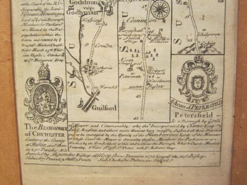 ANTIQUE MAP OF SURREY - ADDITIONAL PHOTO 8