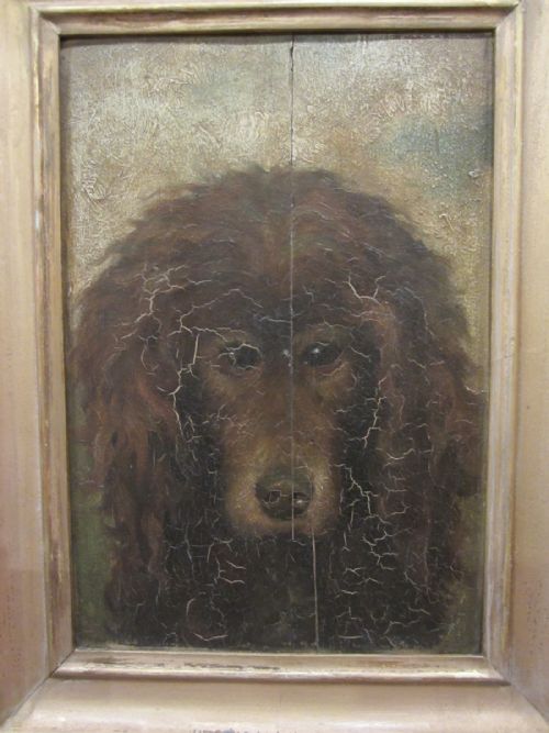 primitive antique oil painting - CATEGORY: ANTIQUE ART - DATED 19TH CENTURY