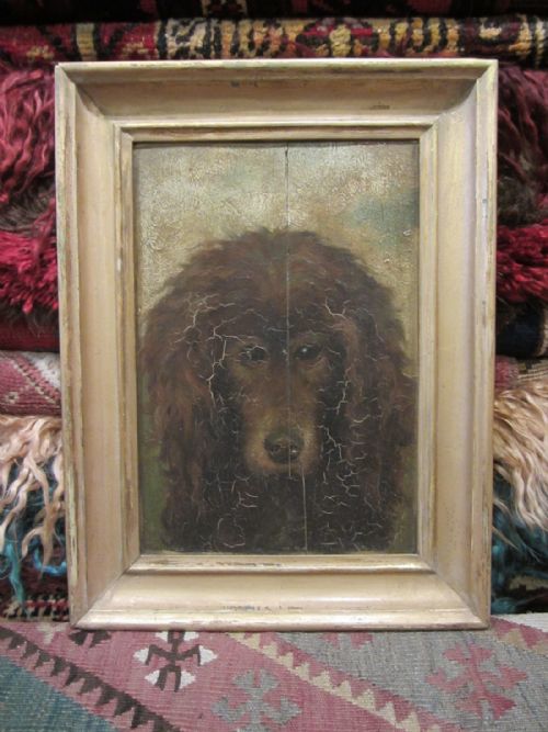 PRIMITIVE ANTIQUE OIL PAINTING - ADDITIONAL PHOTO 1