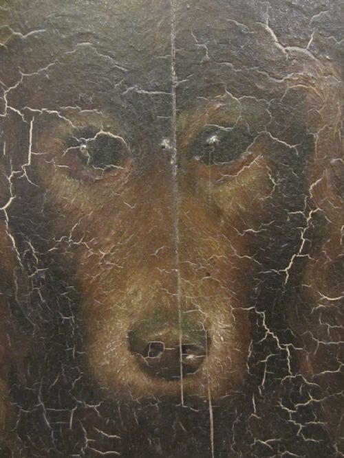 PRIMITIVE ANTIQUE OIL PAINTING - ADDITIONAL PHOTO 3