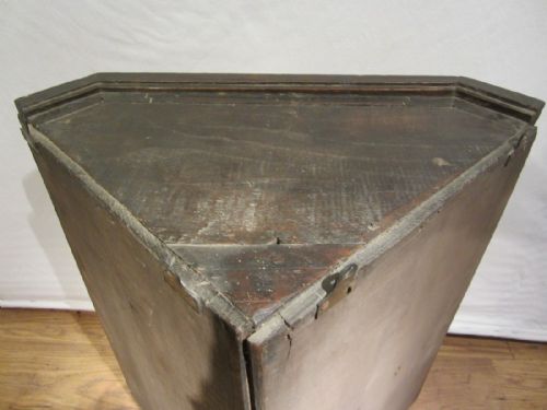 ANTIQUE GEORGIAN SMALL OAK CORNER CUPBOARD - ADDITIONAL PHOTO 3