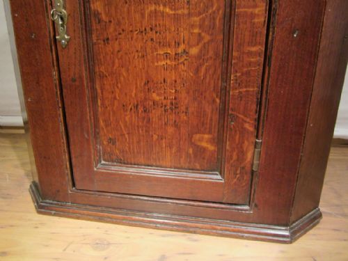 ANTIQUE GEORGIAN SMALL OAK CORNER CUPBOARD - ADDITIONAL PHOTO 5
