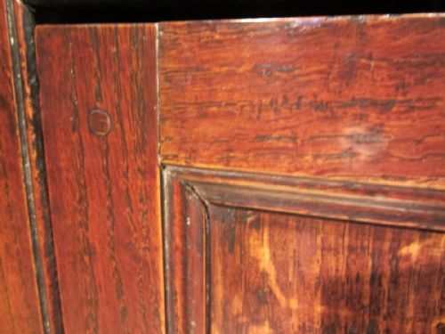 ANTIQUE GEORGIAN SMALL OAK CORNER CUPBOARD - ADDITIONAL PHOTO 6