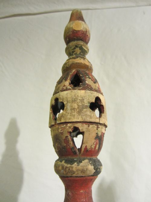 antique tibetan temple poles - CATEGORY: ANTIQUE MISCELLANEOUS - DATED 19TH CENTURY