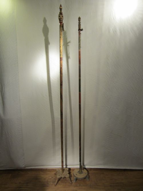 ANTIQUE TIBETAN TEMPLE POLES - ADDITIONAL PHOTO 1