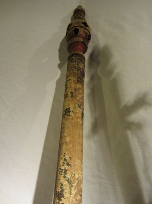 ANTIQUE TIBETAN TEMPLE POLES - ADDITIONAL PHOTO 2