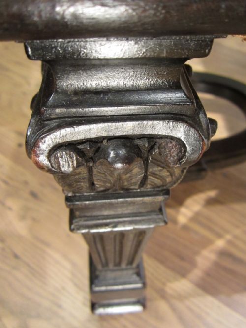 ANTIQUE OVER SIZE DESK LIBRARY CHAIR - ADDITIONAL PHOTO 6