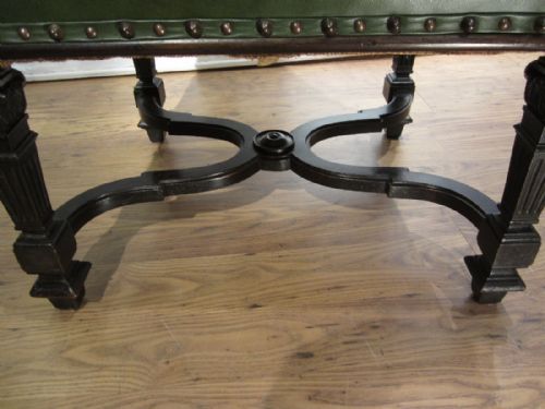 ANTIQUE OVER SIZE DESK LIBRARY CHAIR - ADDITIONAL PHOTO 9