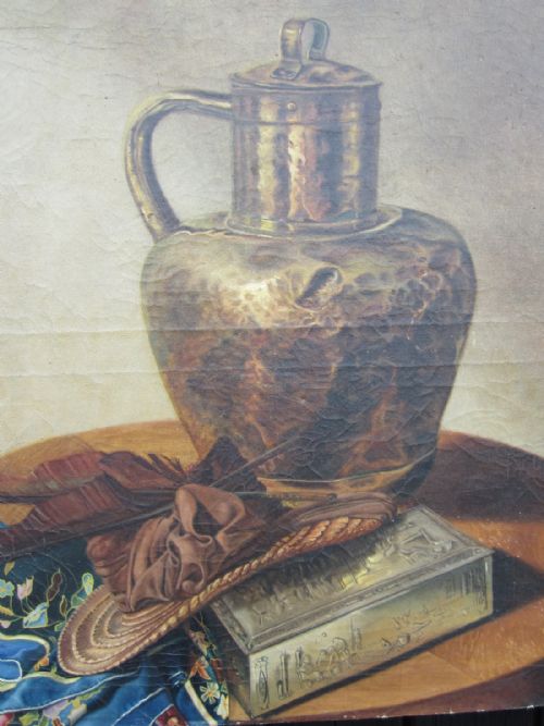 STILL LIFE OIL PAINTING - ADDITIONAL PHOTO 1