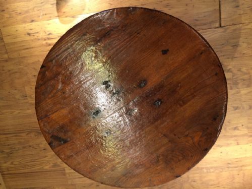 ANTIQUE PRIMITIVE CRICKET TABLE - ADDITIONAL PHOTO 3
