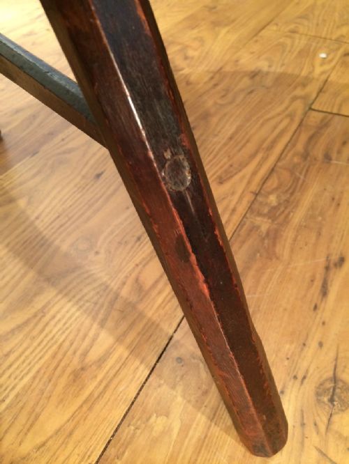 ANTIQUE PRIMITIVE CRICKET TABLE - ADDITIONAL PHOTO 4