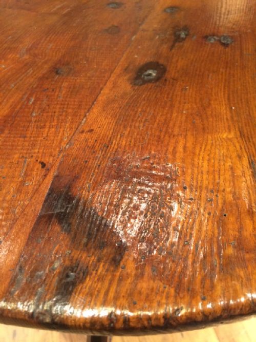 ANTIQUE PRIMITIVE CRICKET TABLE - ADDITIONAL PHOTO 7