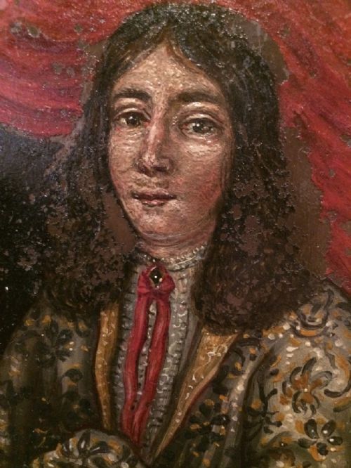 ANTIQUE OIL PORTRAIT PAINTING - ADDITIONAL PHOTO 1