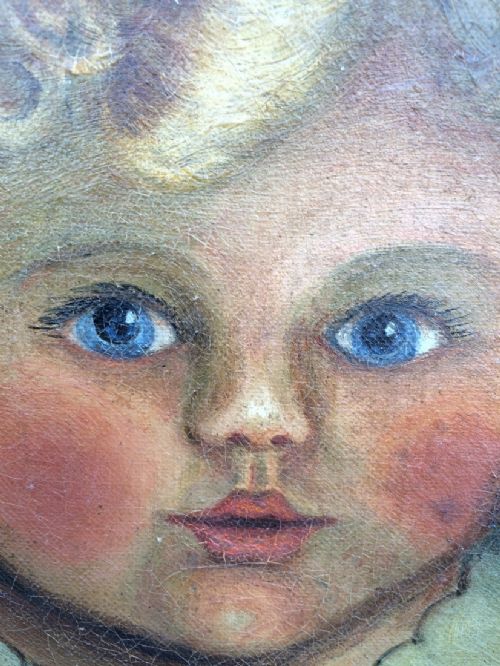 PRIMITIVE OILPAINTING - ADDITIONAL PHOTO 4