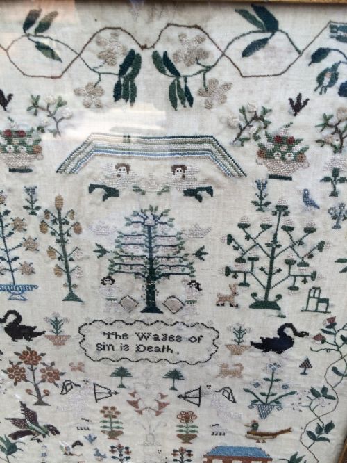 ANTIQUE SAMPLER - ADDITIONAL PHOTO 4