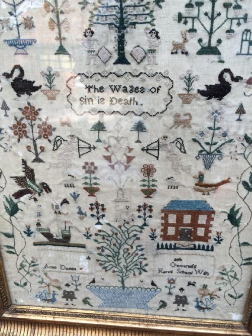 ANTIQUE SAMPLER - ADDITIONAL PHOTO 5