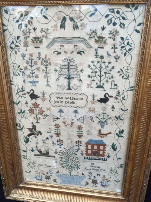 ANTIQUE SAMPLER - ADDITIONAL PHOTO 6