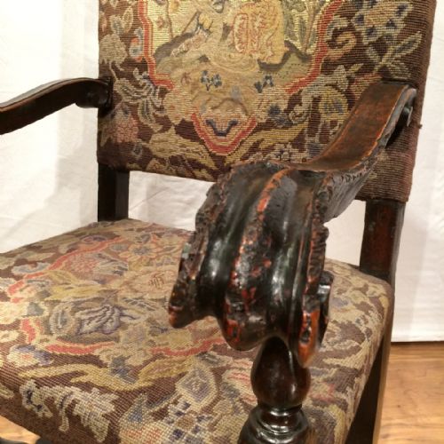 WALNUT ARMCHAIR - ADDITIONAL PHOTO 6