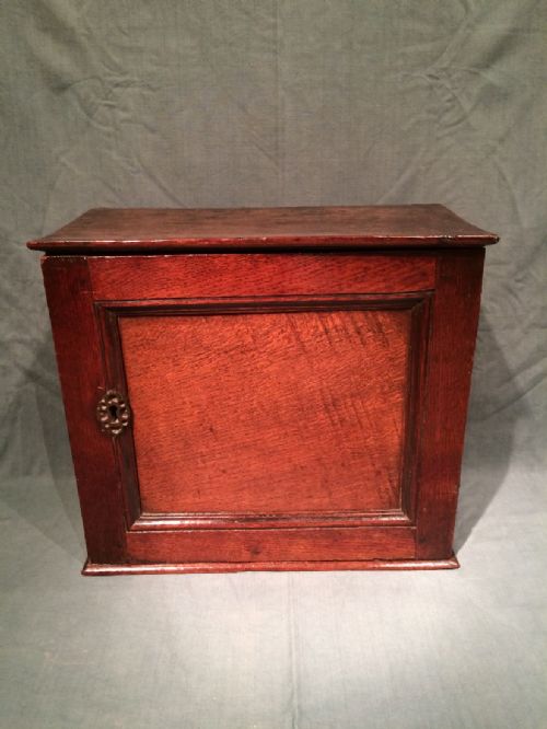 18TH CENTURY OAK SPICE CUPBOARD - ADDITIONAL PHOTO 2