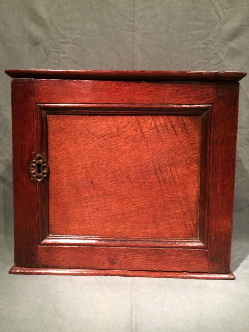 18TH CENTURY OAK SPICE CUPBOARD - ADDITIONAL PHOTO 4