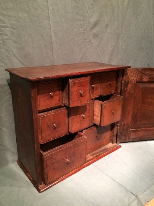 18TH CENTURY OAK SPICE CUPBOARD - ADDITIONAL PHOTO 6