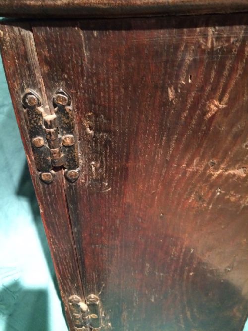 18TH CENTURY OAK SPICE CUPBOARD - ADDITIONAL PHOTO 8