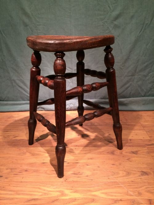 antique stool - CATEGORY: ANTIQUE STOOLS - DATED 19TH CENTURY
