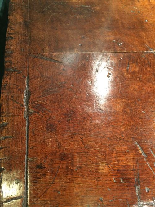 ANTIQUE OAK MONK'S BENCHTABLE - ADDITIONAL PHOTO 7
