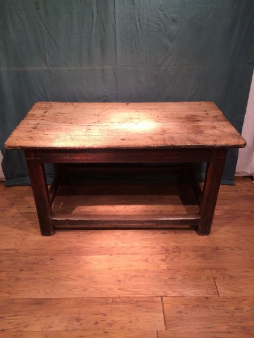 18TH CENTURY OAK KITCHEN TABLE - ADDITIONAL PHOTO 4