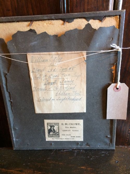 ANTIQUE NAIVE WATERCOLOUR PORTRAIT - ADDITIONAL PHOTO 3