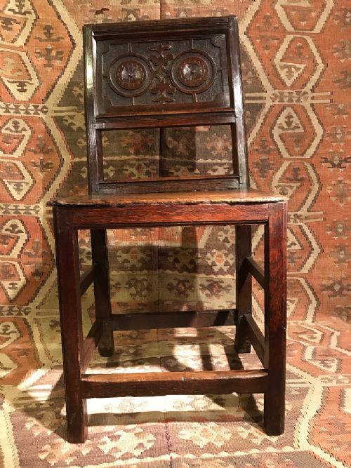ANTIQUE CHAIRBACK STOOL - ADDITIONAL PHOTO 2